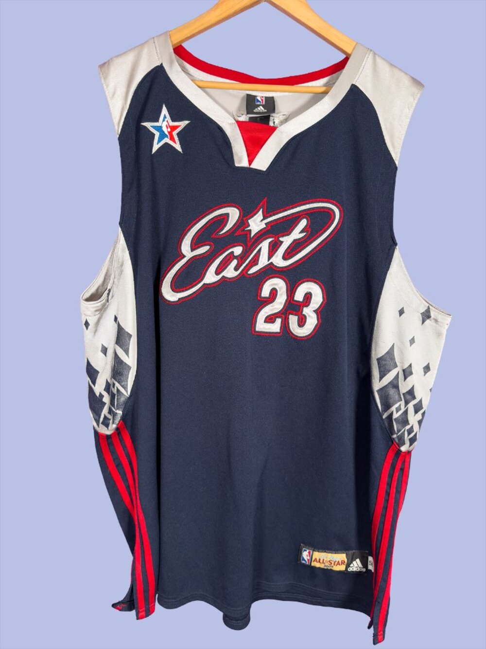 Adidas LeBron James 2007 NBA All-Star East Jersey Navy Blue Size 56